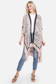 "Sonia" Cheetah Print Long Kimono