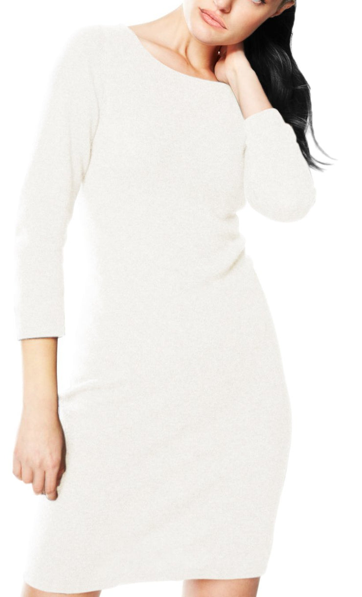 Peach Couture Women's Warm Cashmere Wool Bodycon Sweater Dress