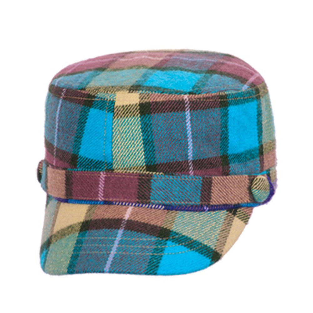 Armycrew Plaid Cotton Twill Engineer Cap - Unstructured Casual Hat With Pre-Curved Bill, One Size Fits Most - View #2