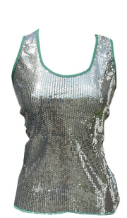 147-highLow-sequin-top-GREEN/S-SMALL-SI