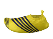 Kids Toddler Boys Athletic Water Shoes Pool Beach Aqua Socks (Medium, Yellow Navy)