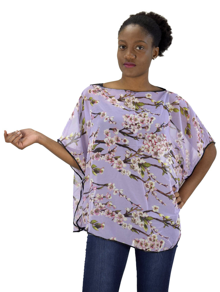 Womens Loose Silhouette Shrug Poncho Cover up Top