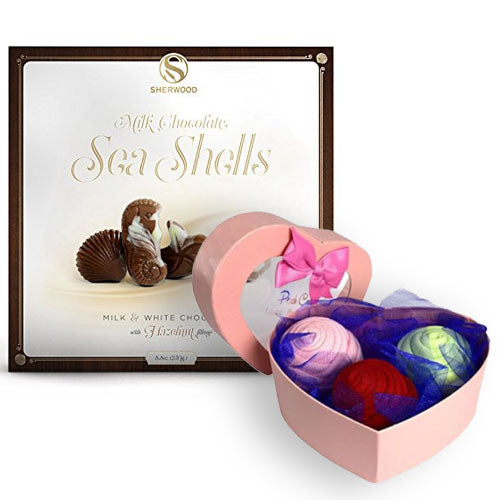 Valentines Day Gift Set: Socks Bouquet + European Chocolate