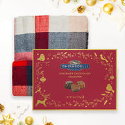 Luxury Scarf + Box of Chocolate Holiday Gift Set