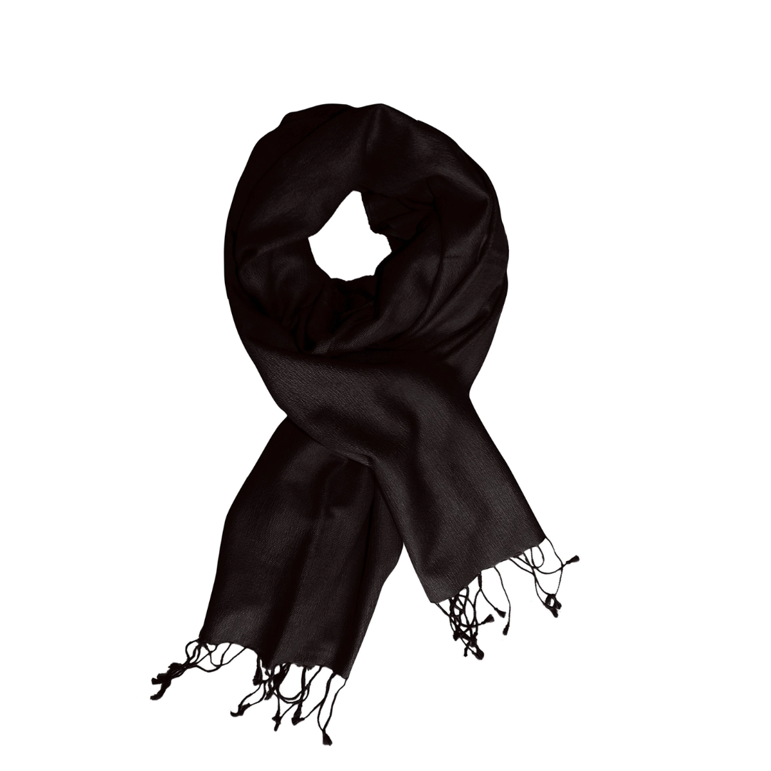 Black Cashmere & Silk Shawl