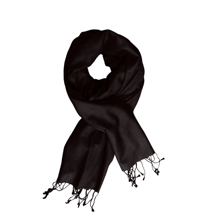 Black Cashmere & Silk Shawl