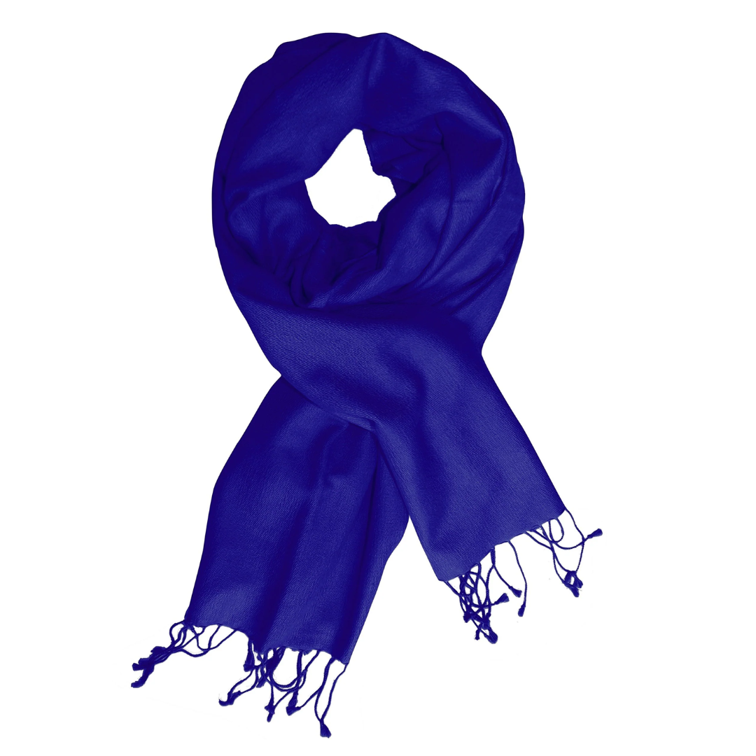 Blue Cashmere & Silk Shawl