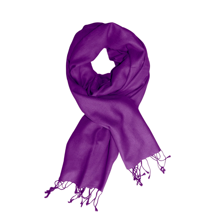 Purple Cashmere & Silk Shawl