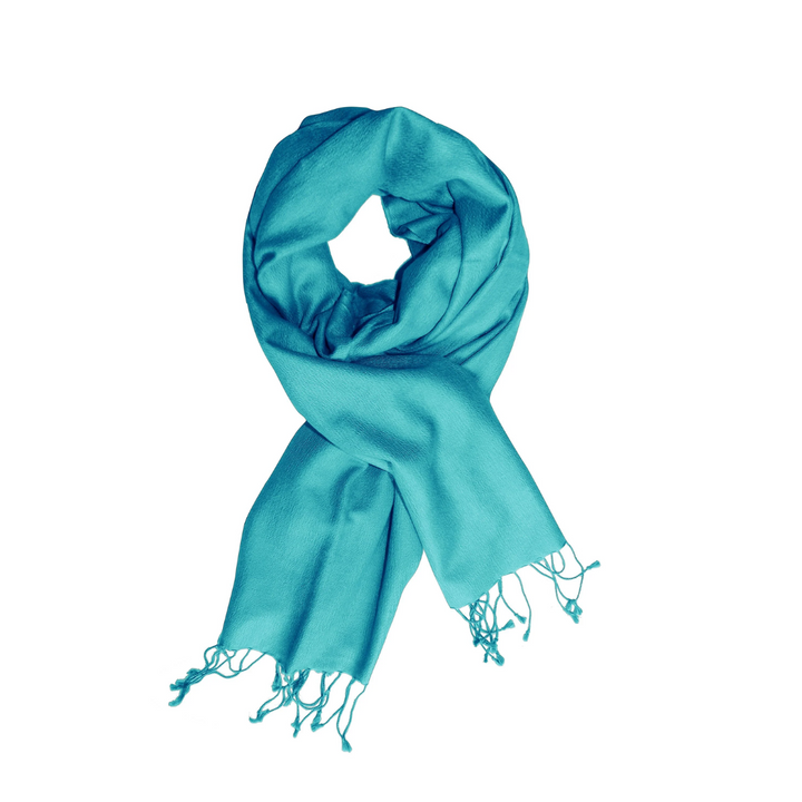 Turquoise Cashmere & Silk Shawl