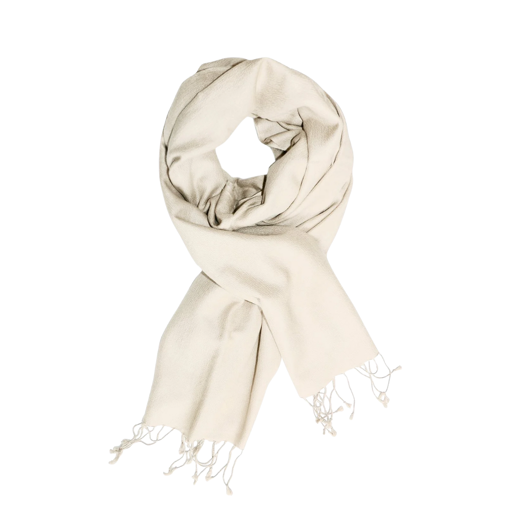 Off-white Cashmere & Silk Shawl