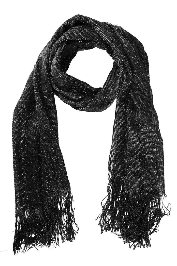 Sheer metallic shimmer mesh glitter sparkle scarf shawl wrap for women