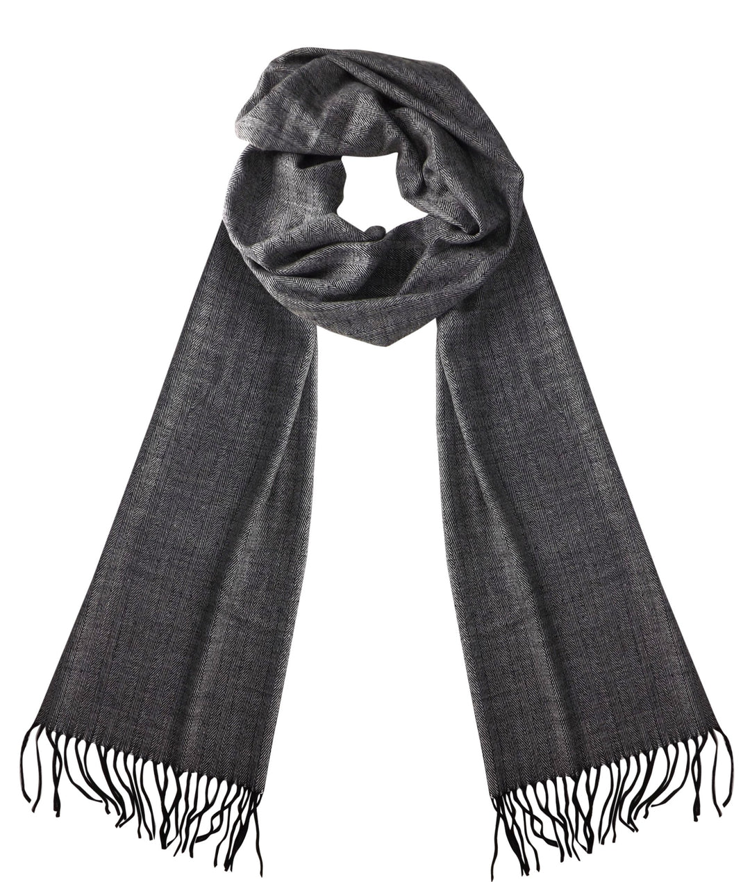 Soft Cashmere Feel Plaid Houndstooth Print Scarf Unisex Scarves Warm & Cozy (Stripe Light Gray)