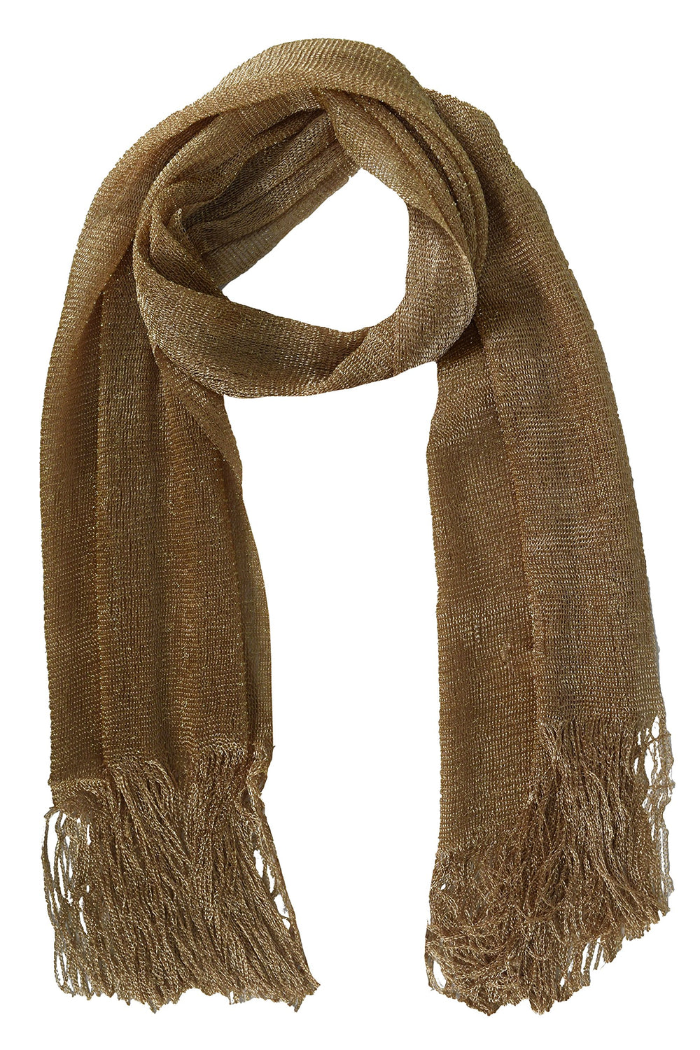 Reversible metallic paisley pashmina shawl with intricate patterns and fringed edges