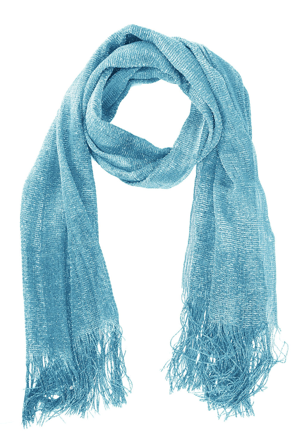 Reversible metallic paisley pashmina shawl with a shimmering floral pattern and fringe edges