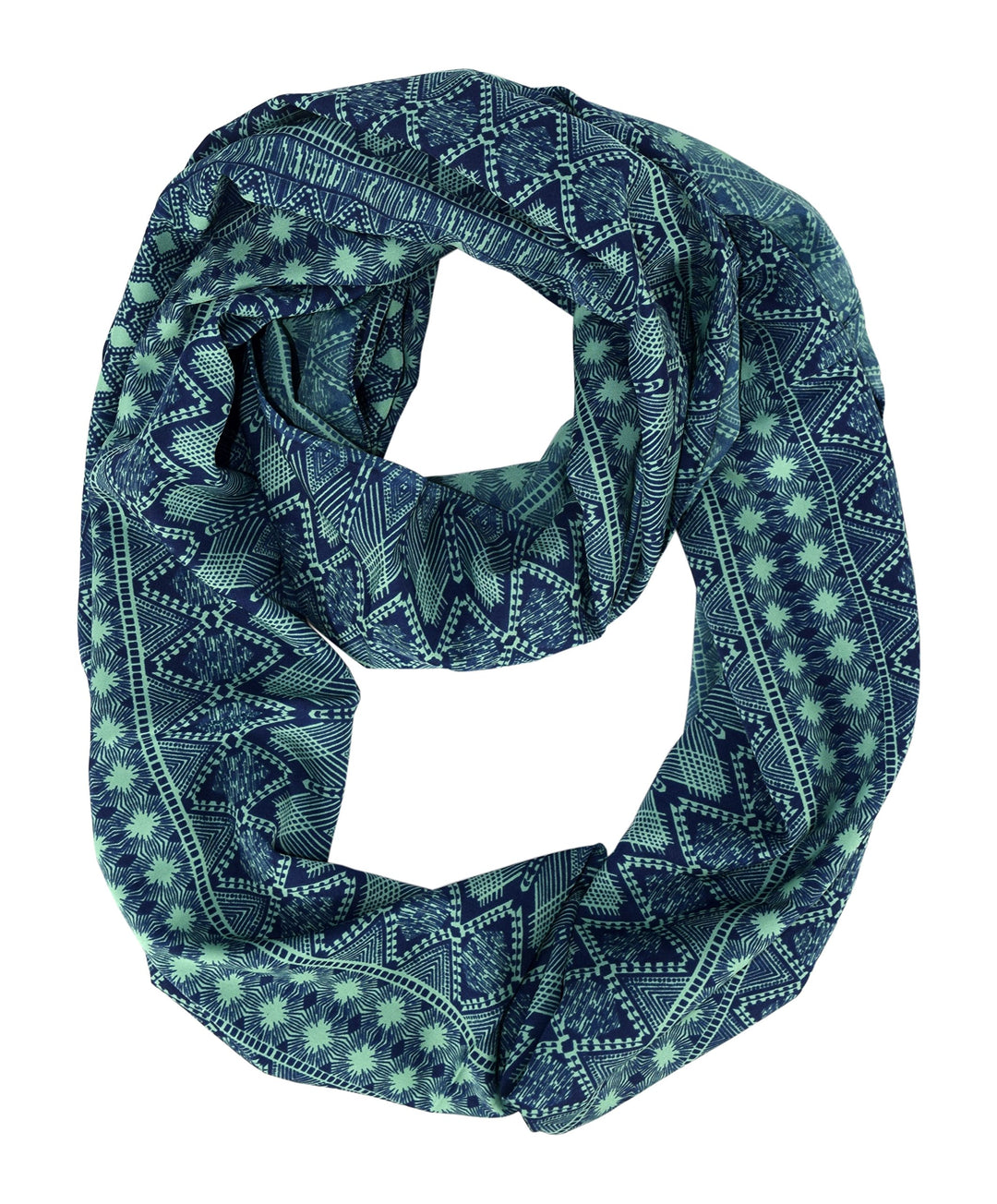 Peach Couture Womens Scarves Bohemian Scarf Tribal Scarf Aztec Scarf Blue Scarf Infinity Scarf Circle Scarf Teal