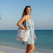 Rope Handle Cotton Canvas Tote Bag