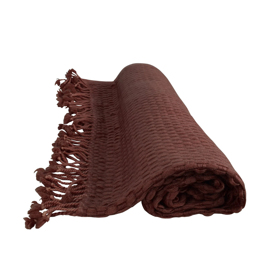 Authentic Cashmere Basketweave Throw (50x60")