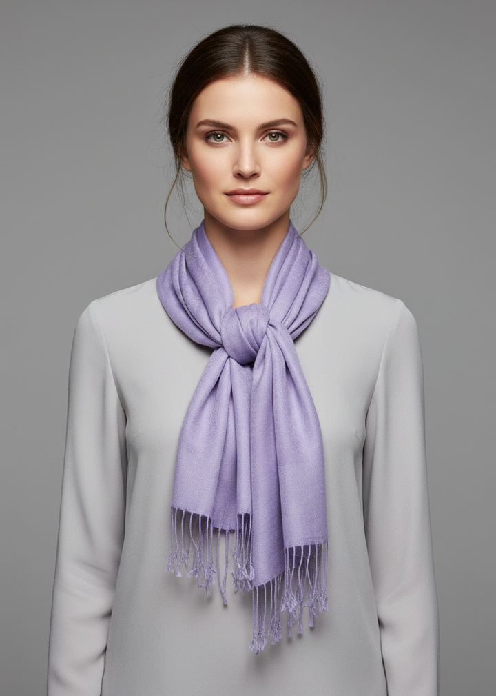 Elegant women's vintage solid jacquard paisley scarf shawl wrap.