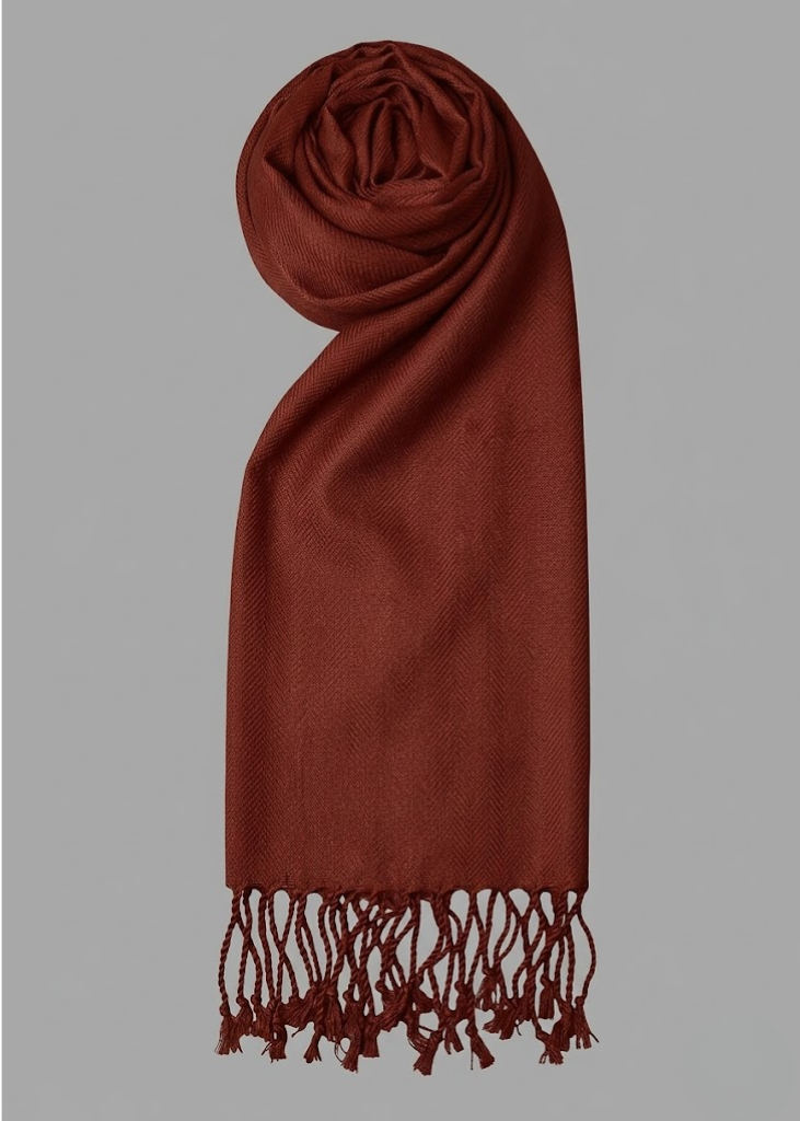 Maroon pashmina scarf shawl for women elegant lightweight wrap for evening events and formal parties
