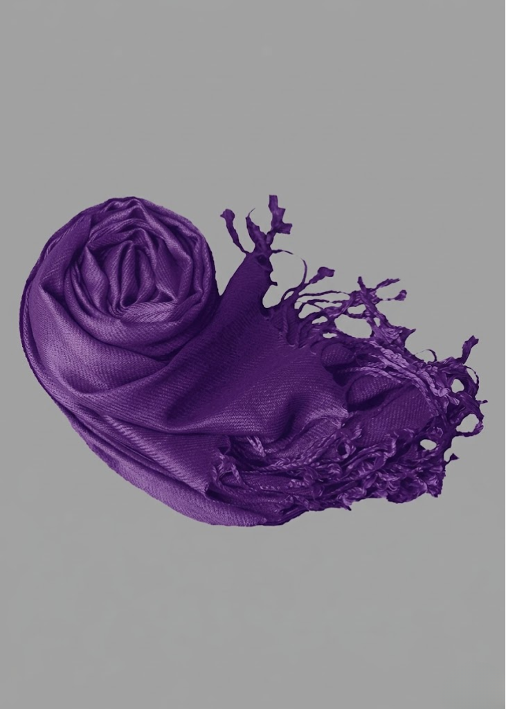 Purple pashmina shawl for women elegant lightweight scarf wrap for wedding guests or festive holiday parties