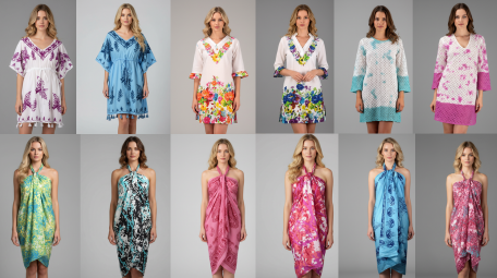 Elevate your poolside attire with our artisanal cotton cover-ups. Featuring delicate lace details and bohemian embroidery, these tunics take you from the boardwalk to dinner with effortless elegance.