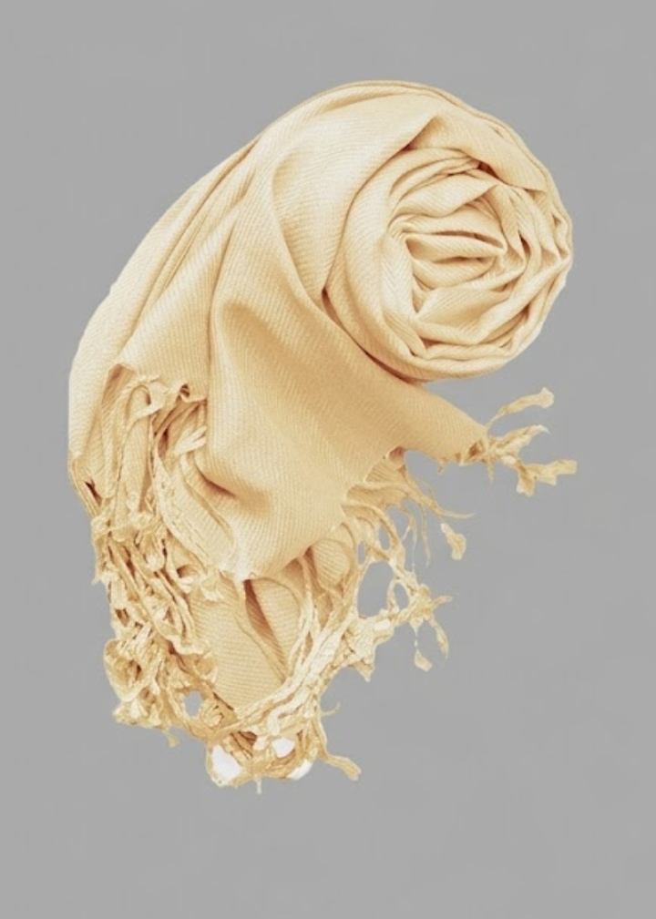 Tan pashmina scarf for women elegant lightweight solid color shawl wrap for travel and everyday wear