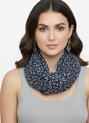 Vintage Fashion Funky Bird Print Infinity Loop Scarves