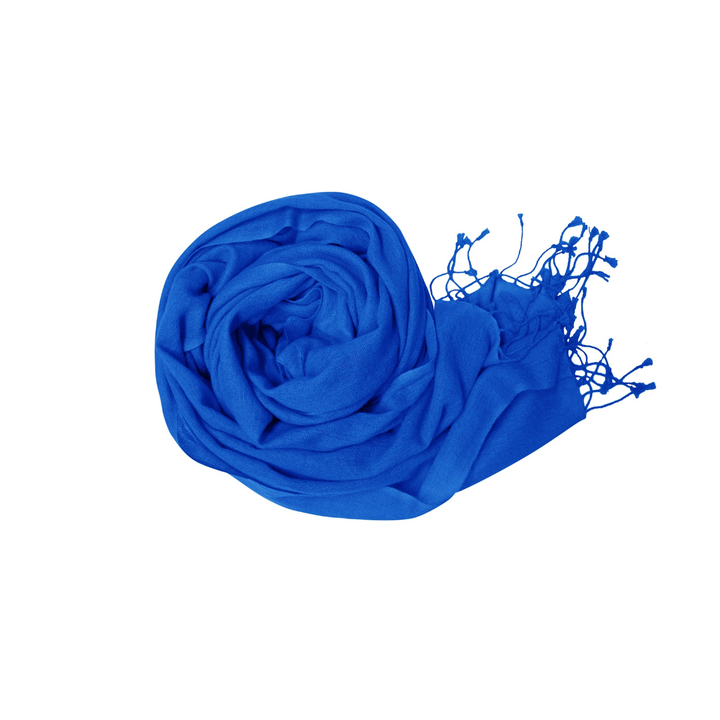 Blue Pure Pashmina Wool Shawl