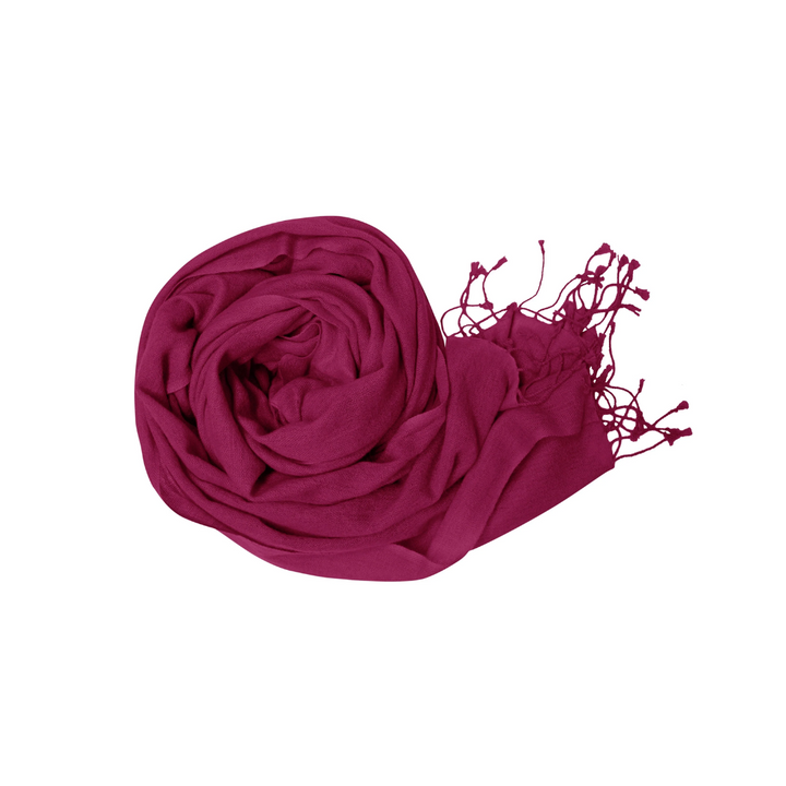Fuchsia Pure Pashmina Wool Shawl