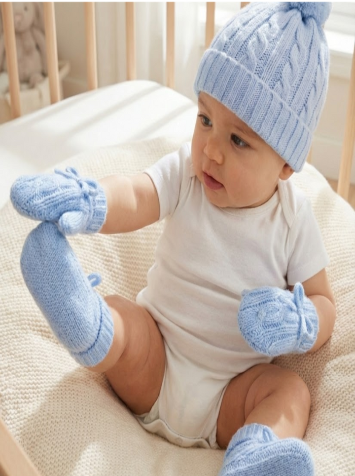 Cashmere Cable Knit Mittens