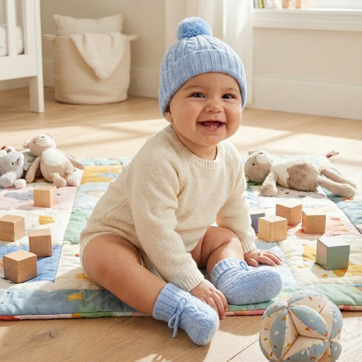 Cashmere Cable Knit Booties