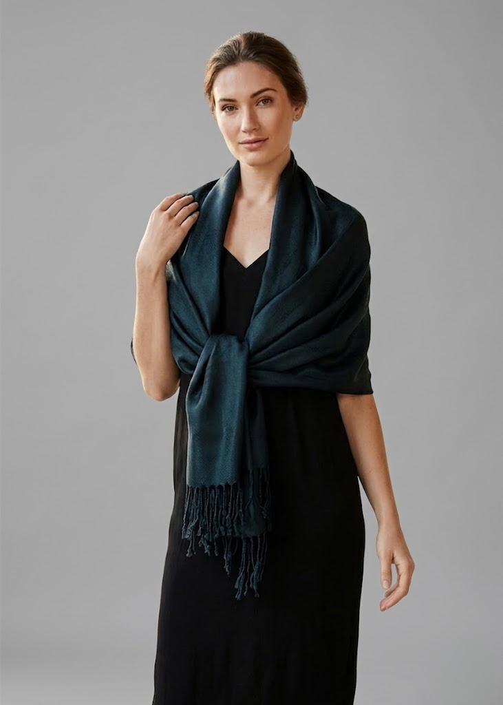 Black pashmina scarf for women lightweight shawl