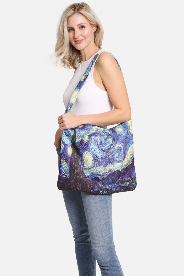 Starry Night 2 In 1 Beach Towel & Tote Bag