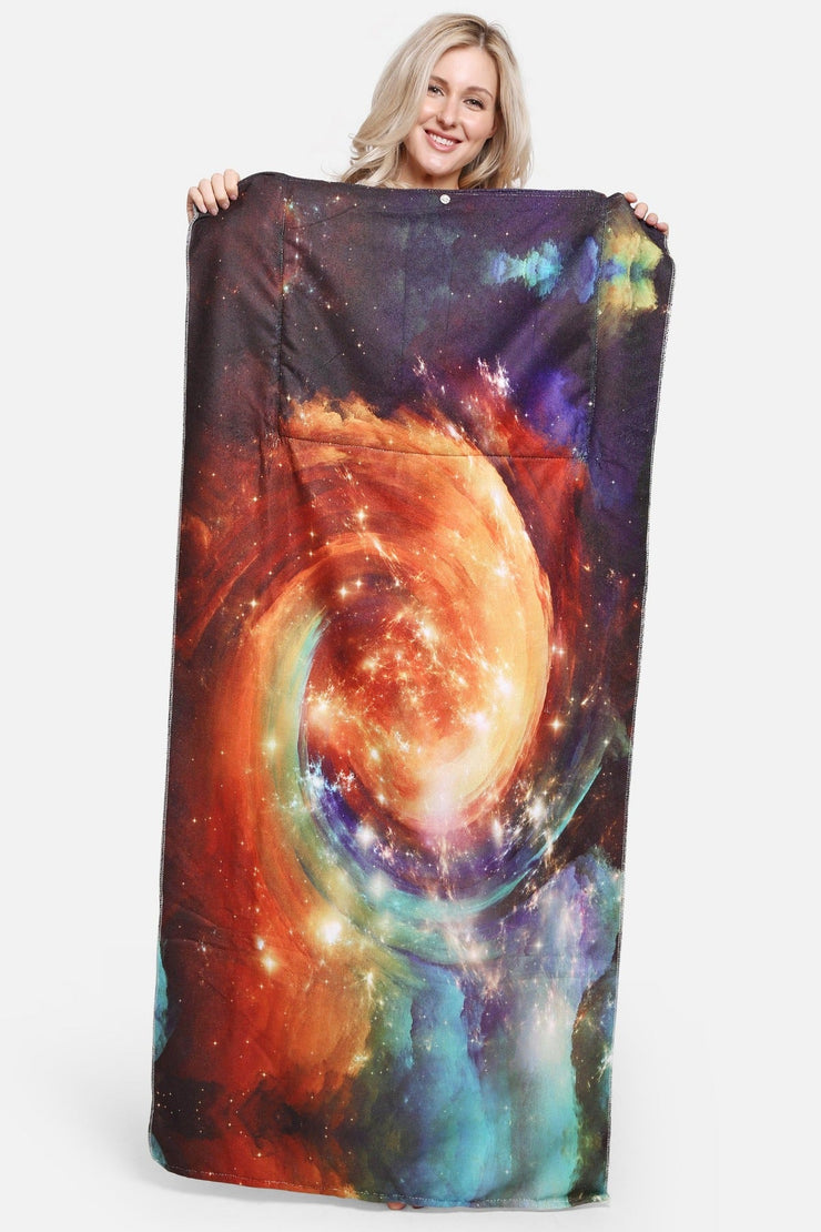 Nebula 2 In 1 Beach Towel & Tote Bag