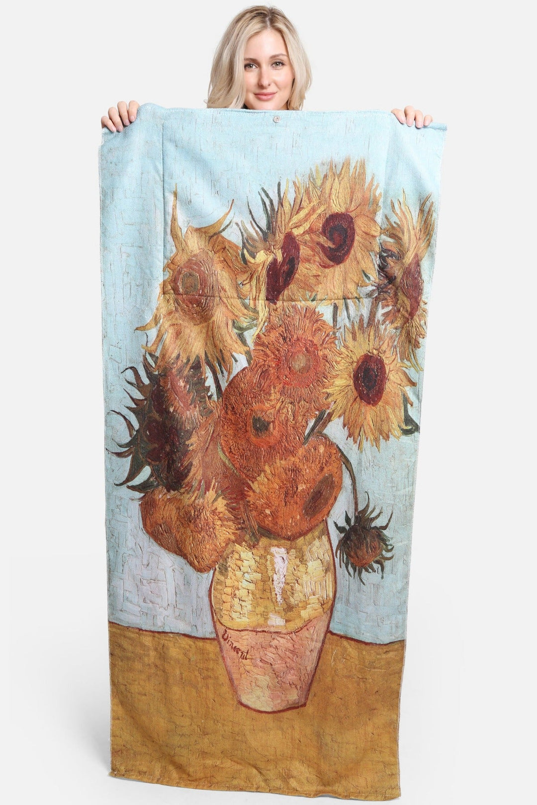 Sunflower Vase 2 In 1 Beach Towel & Tote Bag