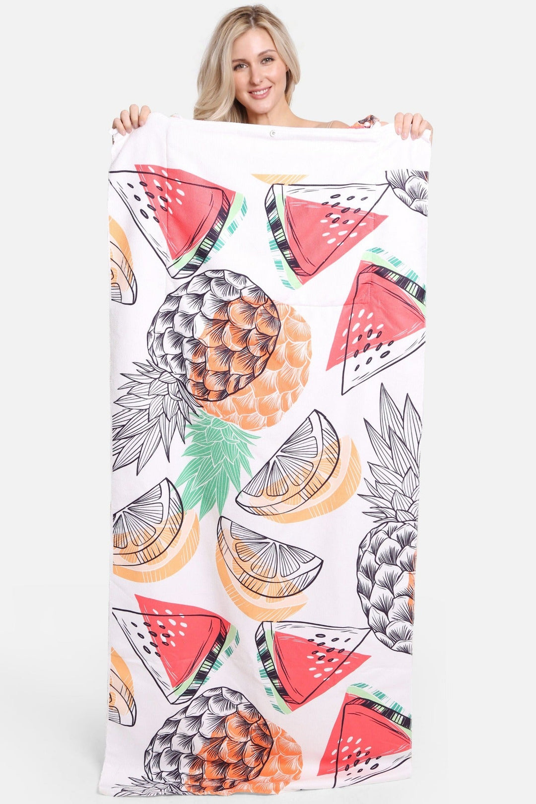 Summer Fruit 2 In 1 Beach Towel & Tote Bag