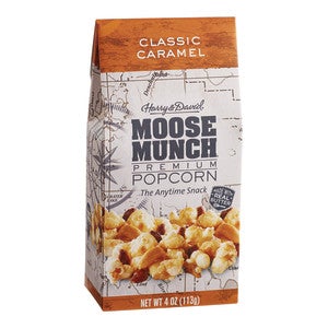Harry & David Classic Caramel Moose Munch Popcorn 4 Oz Gable Box 6ct Case