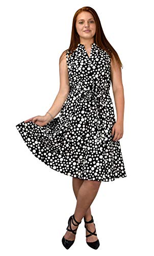 B8121-Swing-Dress-Polka-Black-S-SD