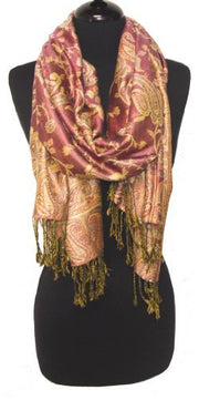 Elegant Reversible Paisley Pashmina Shawl Wrap Multi-Packs