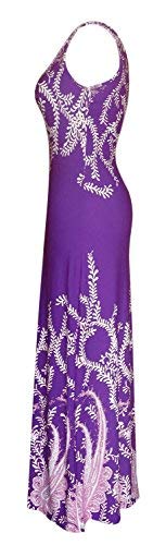 Paisley Print Sleeveless Scoop Neck Maxi Dress