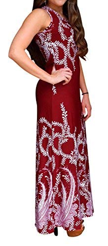 Paisley Print Sleeveless Scoop Neck Maxi Dress