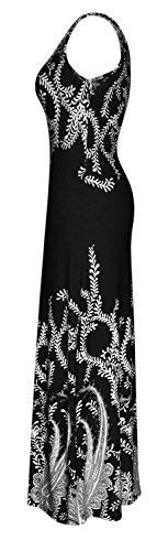 Paisley Print Sleeveless Scoop Neck Maxi Dress