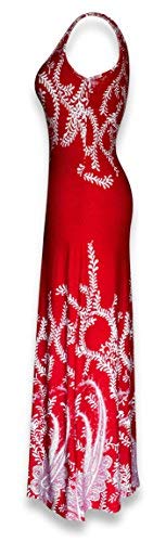 Paisley Print Sleeveless Scoop Neck Maxi Dress