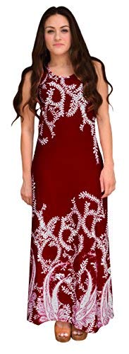 Paisley Print Sleeveless Scoop Neck Maxi Dress