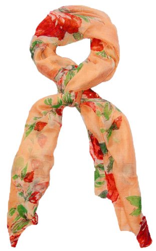 A1039-Floral-Loop-Scarf-Peach-KL
