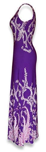 Paisley Print Sleeveless Scoop Neck Maxi Dress