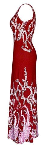 Paisley Print Sleeveless Scoop Neck Maxi Dress