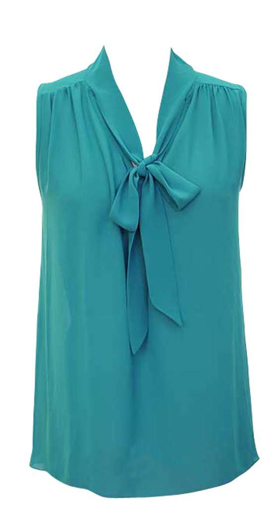 A1215-Chiffon-Bow-Top-Teal-Med-KL
