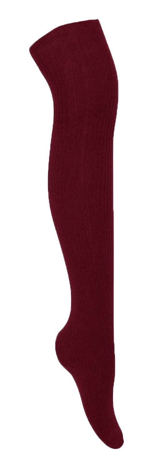 Peach Couture Womens Warm Over The Knee 2 Pair Fleece Lined Variety Pack Socks