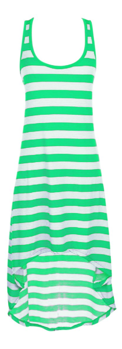 A1443-Hi-Lo-Stripe-Maxi-Green-XXL-KL